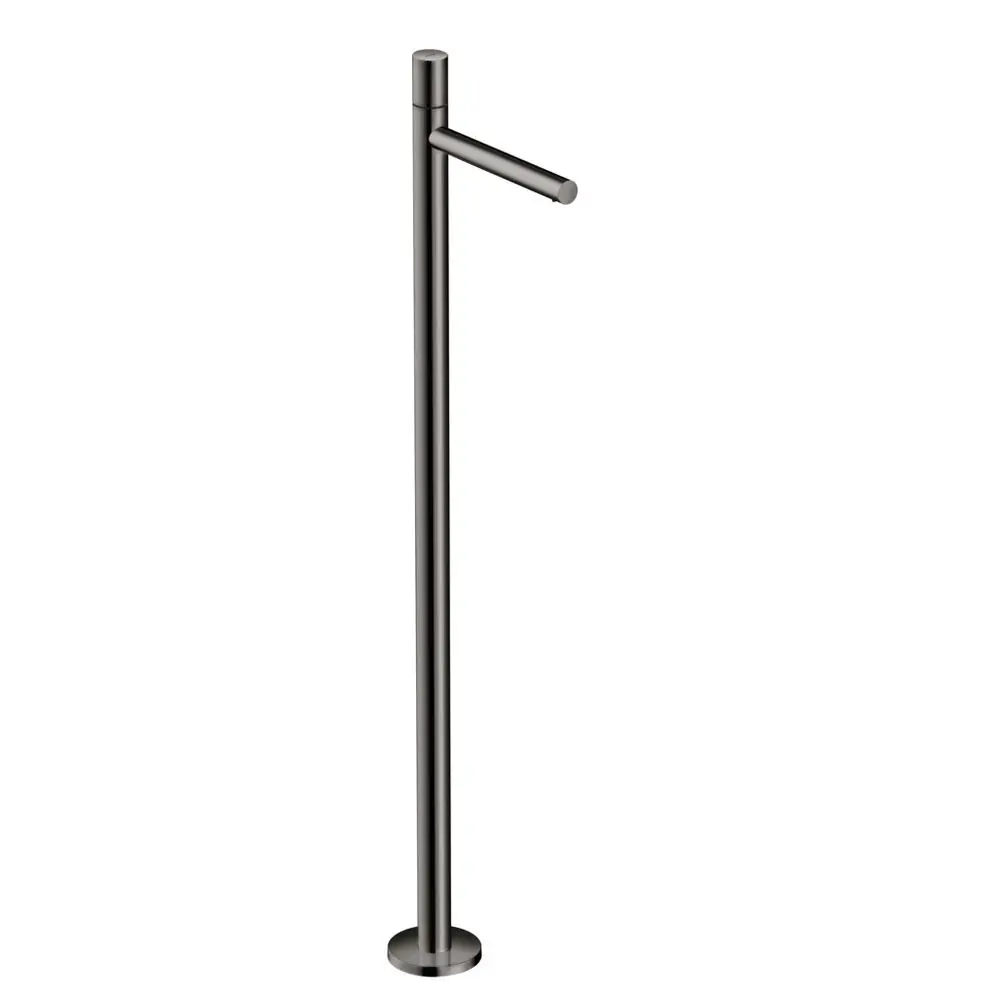 Bodenstehender Waschtischmischer mit einem Hebel und einer schlanken Form. Ausführung in Polished Black Chrome von AXOR.